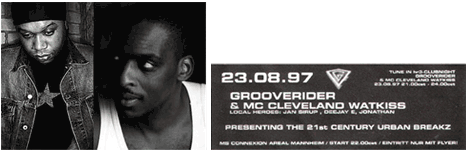 Grooverider alongside Cleveland Watkiss