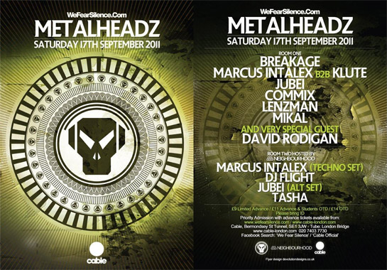 Metalheadz @ Cable September 2011